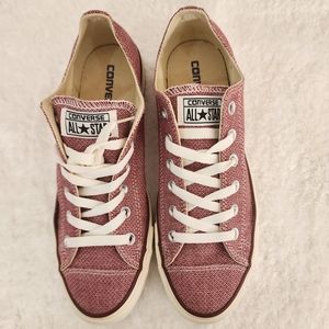 NWOT Converse All Star Red Low Top Unisex Sneakers, Men's Sz 9.5, Women's Sz 7.5